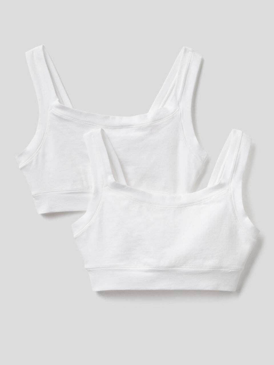 Two bras in long fiber cotton image number 1