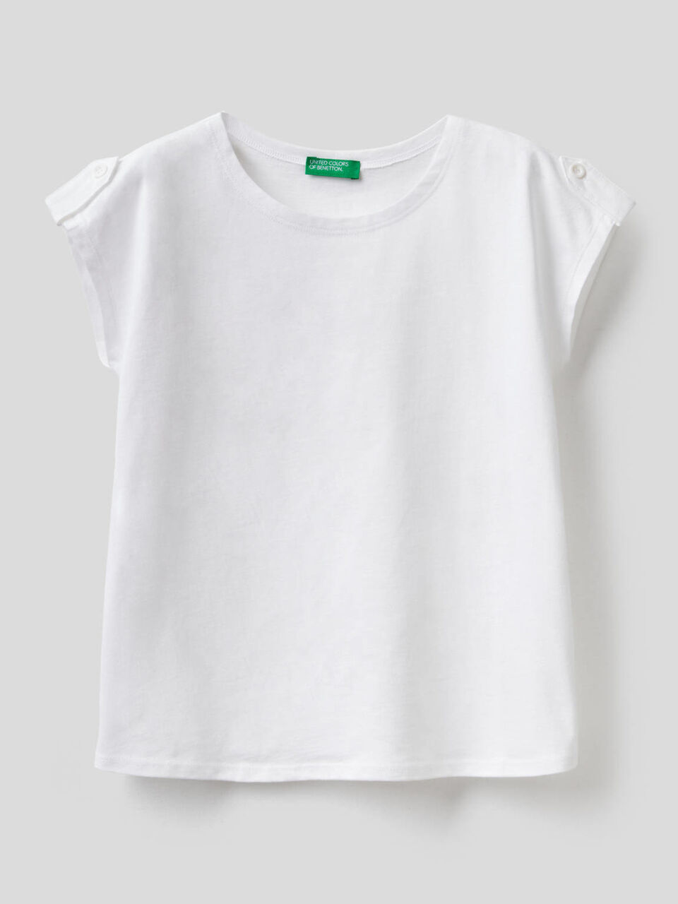 100% cotton solid color t-shirt image number 1