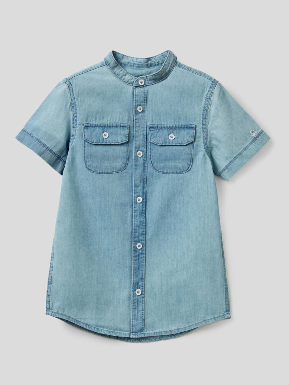 Shirt in 100% cotton denim image number 1