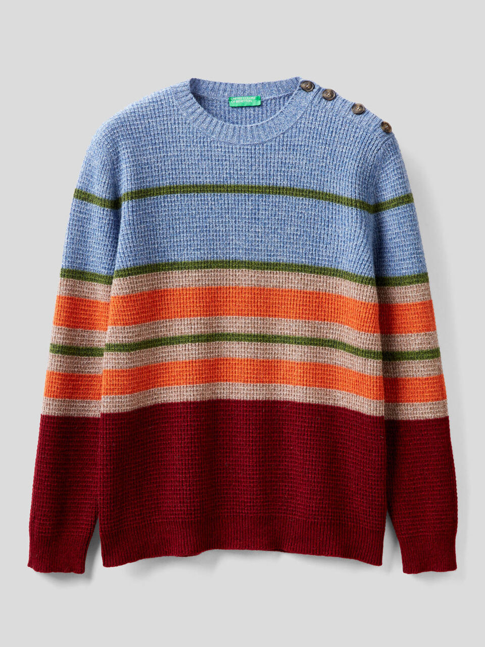 Multicolor sweater with buttons image number 1