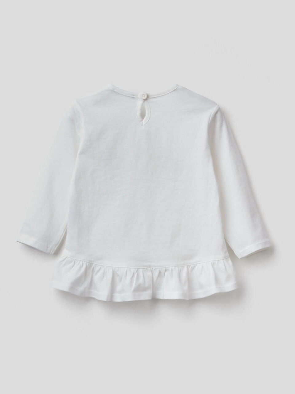 Long sleeve t-shirt with frill image number 2