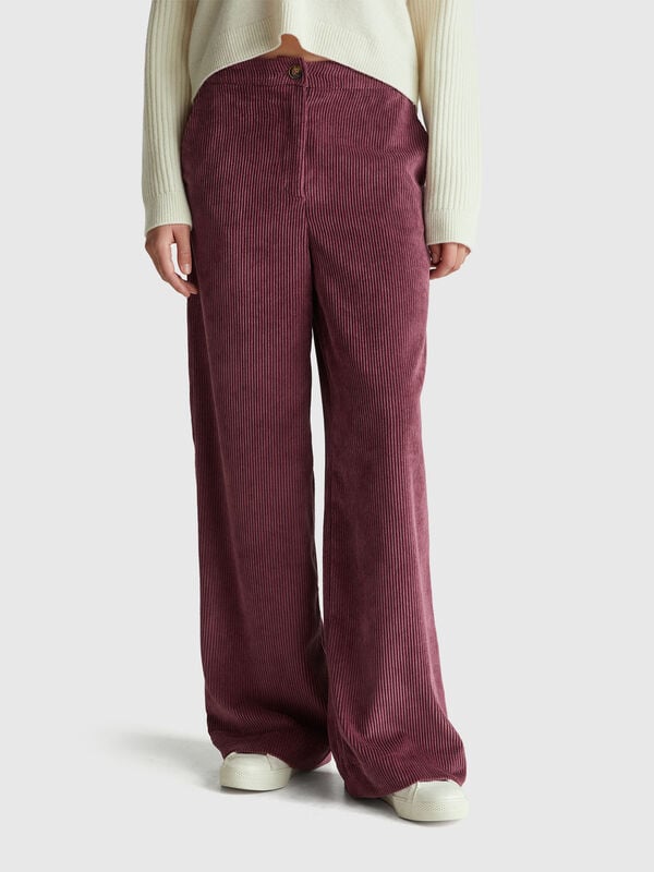 Flared corduroy trousers Flared corduroy trousers Women