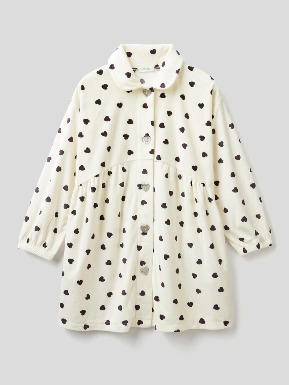 Printed chenille dressing gown image number 1