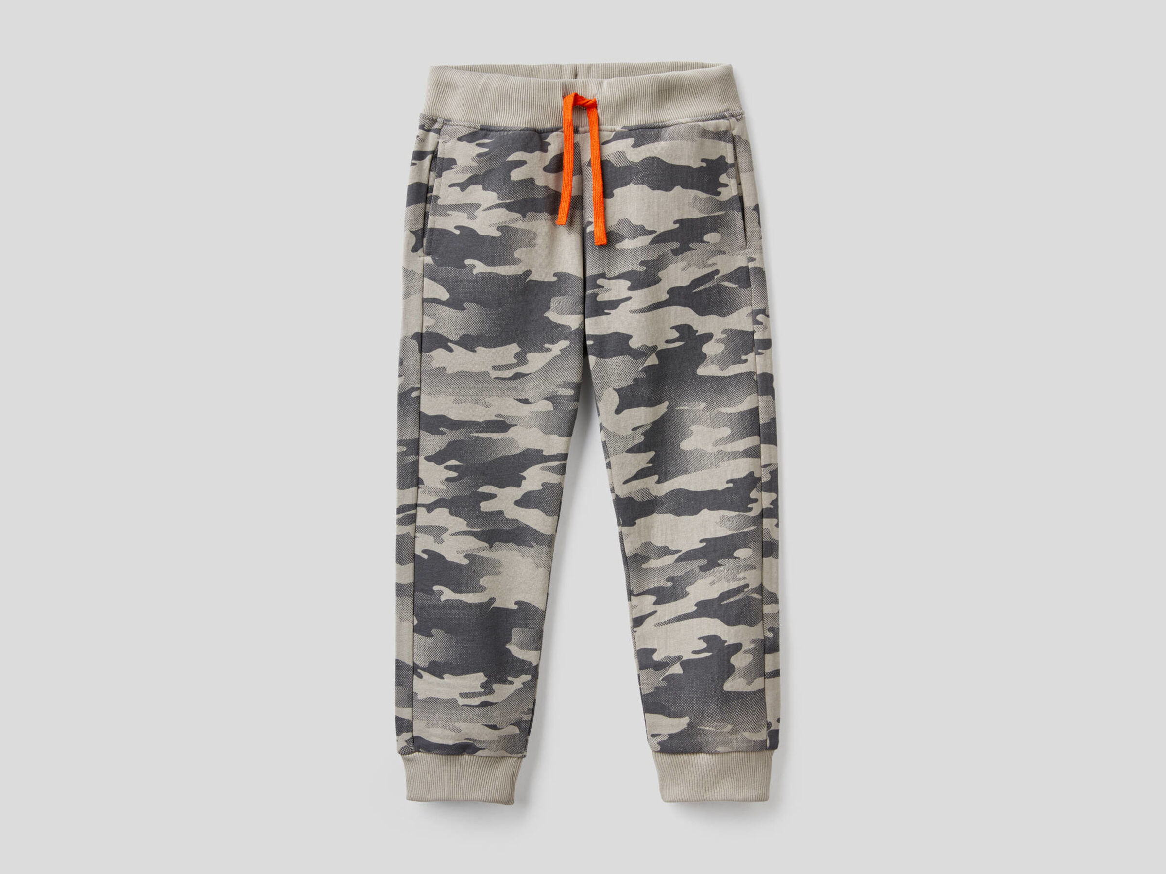blue camouflage sweatpants