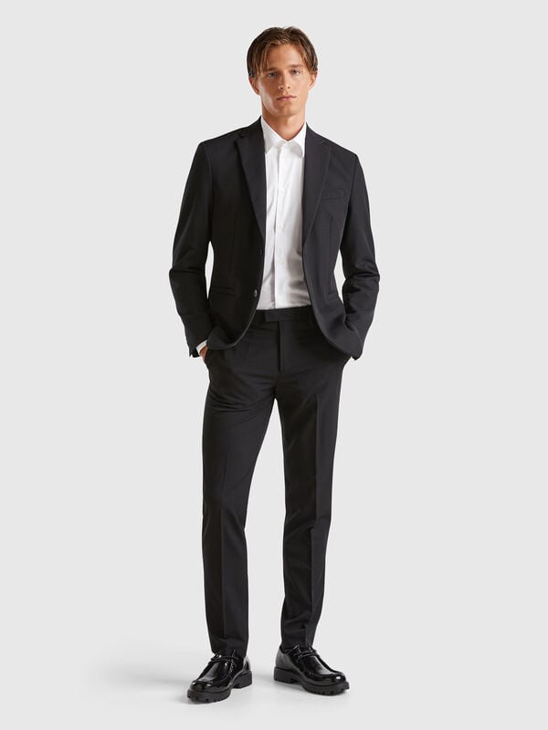 Regular fit formal chinos Men