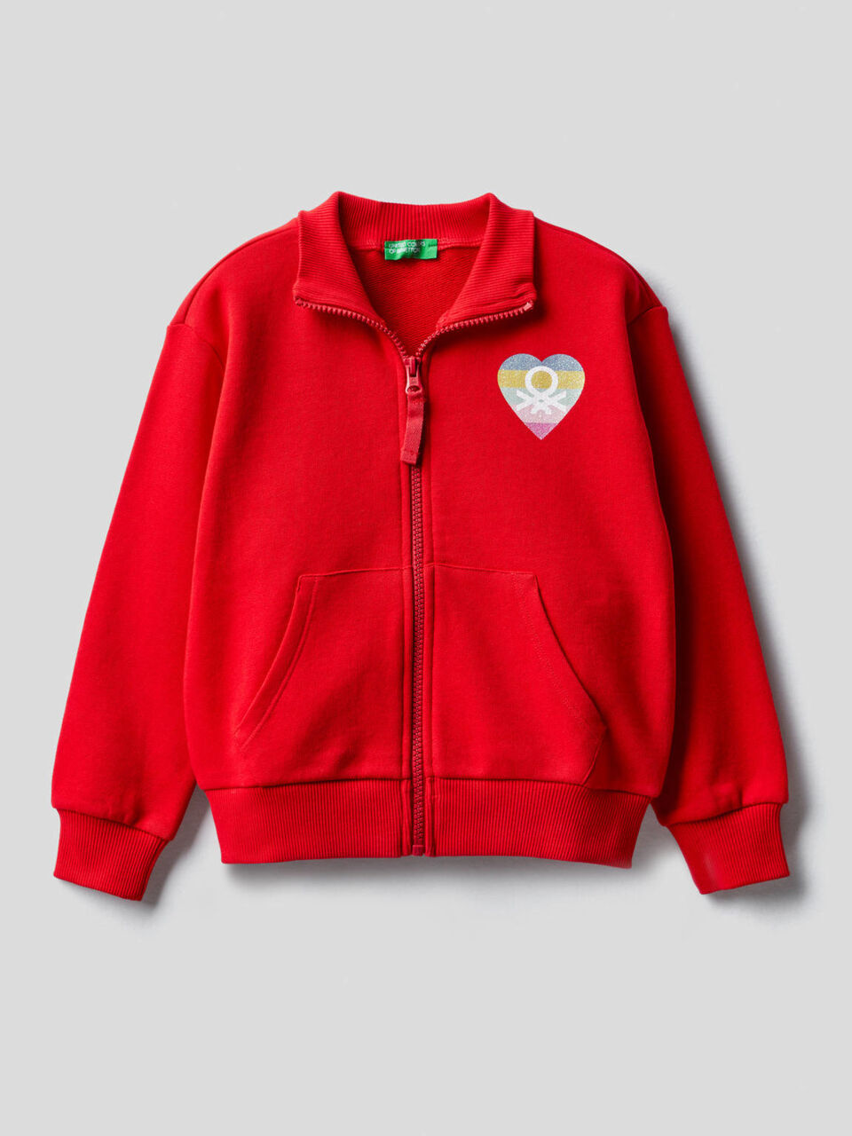 100% cotton zip-up sweatshirt image number 1
