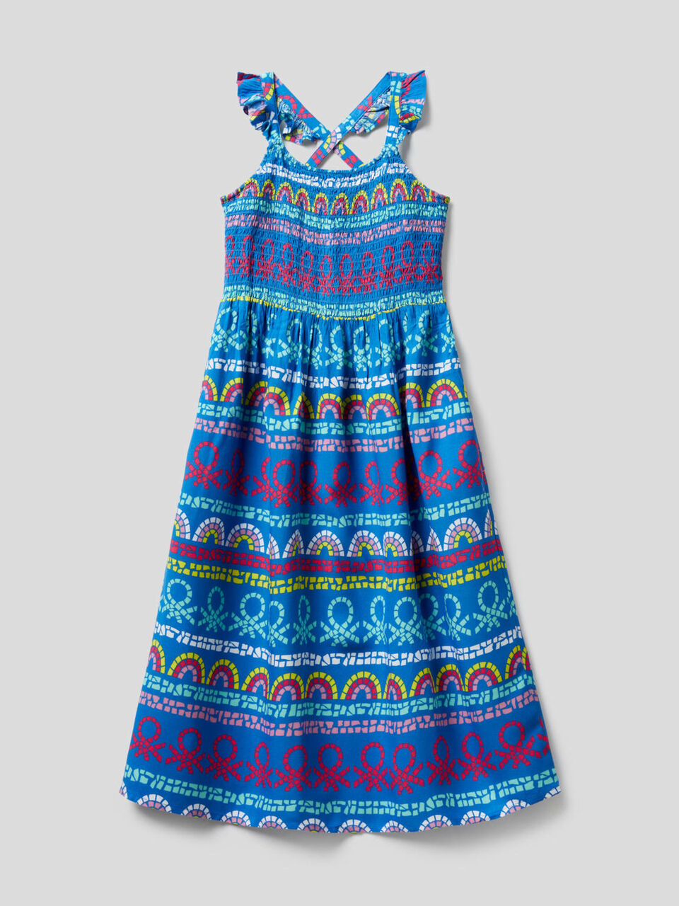 Flowy dress with floral print image number 1
