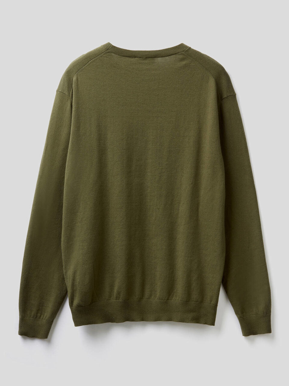 Crew neck sweater in cotton blend image number 2