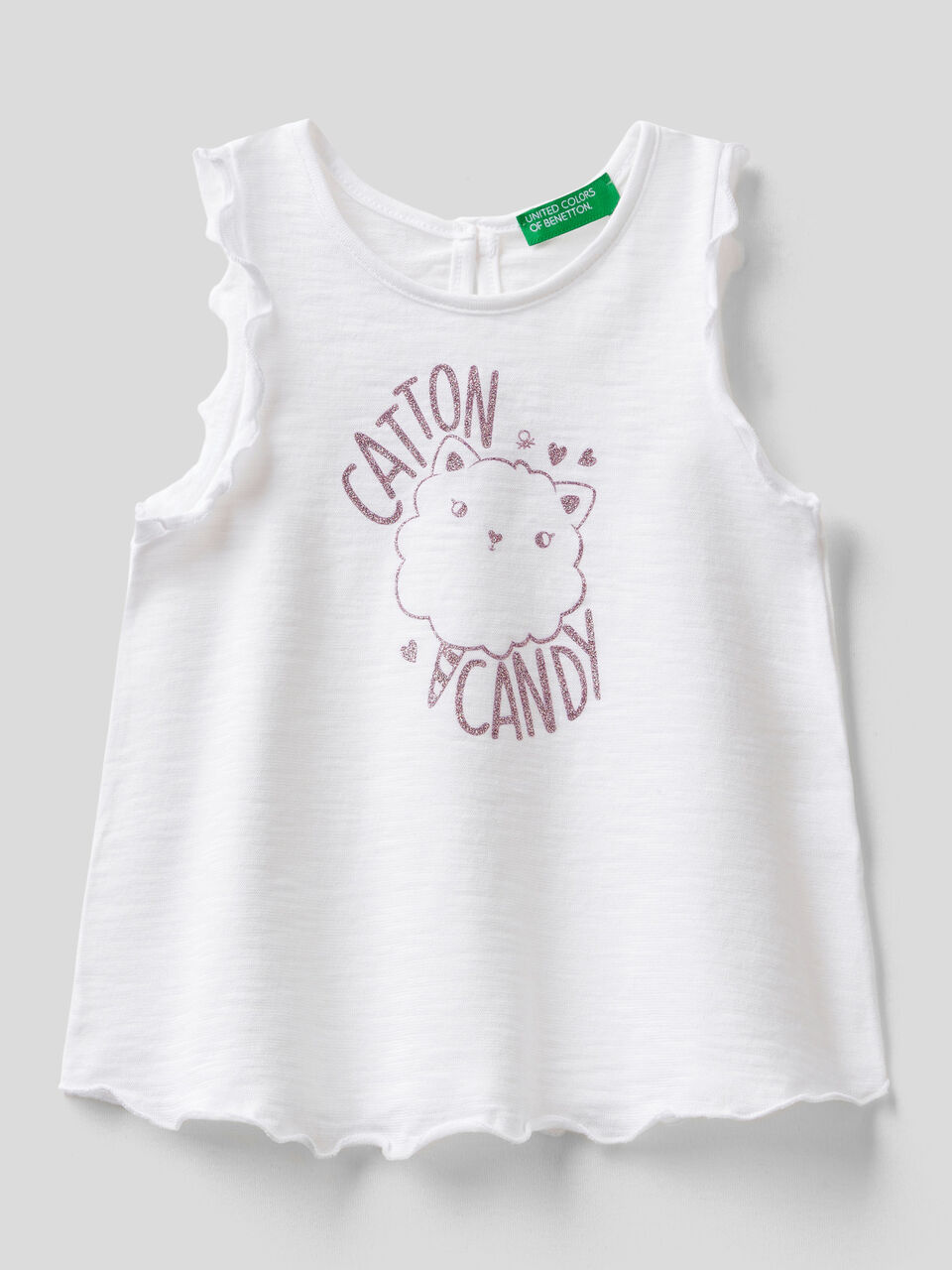Tank top with curled edges image number 1