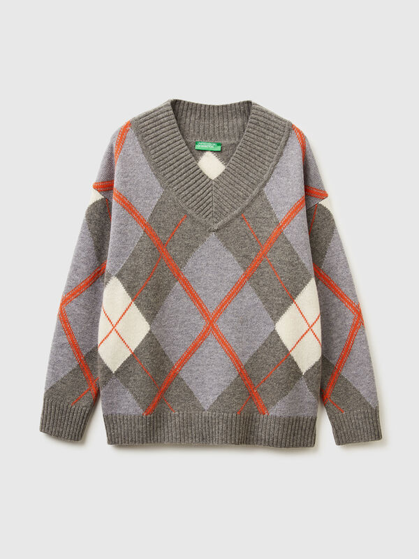 Sweater with diamond inlay Women