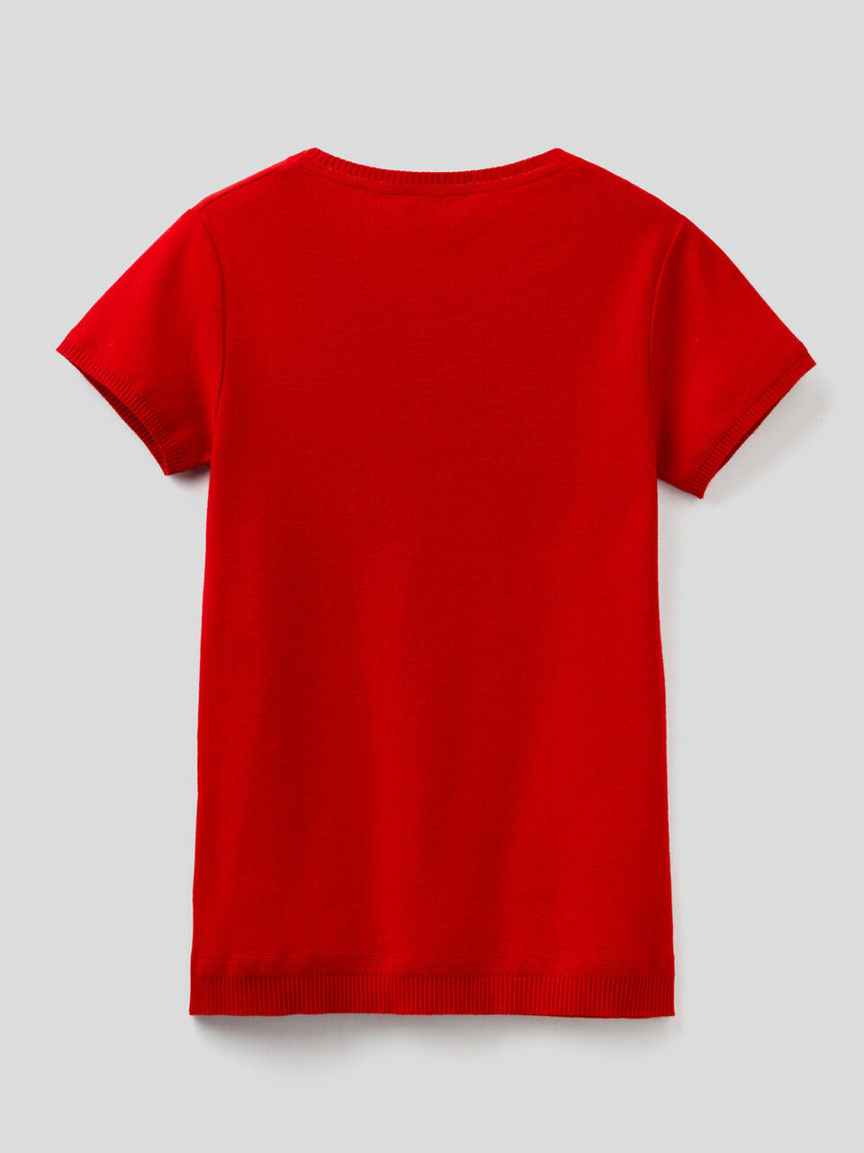 Short sleeve sweater in 100% cotton image number 2