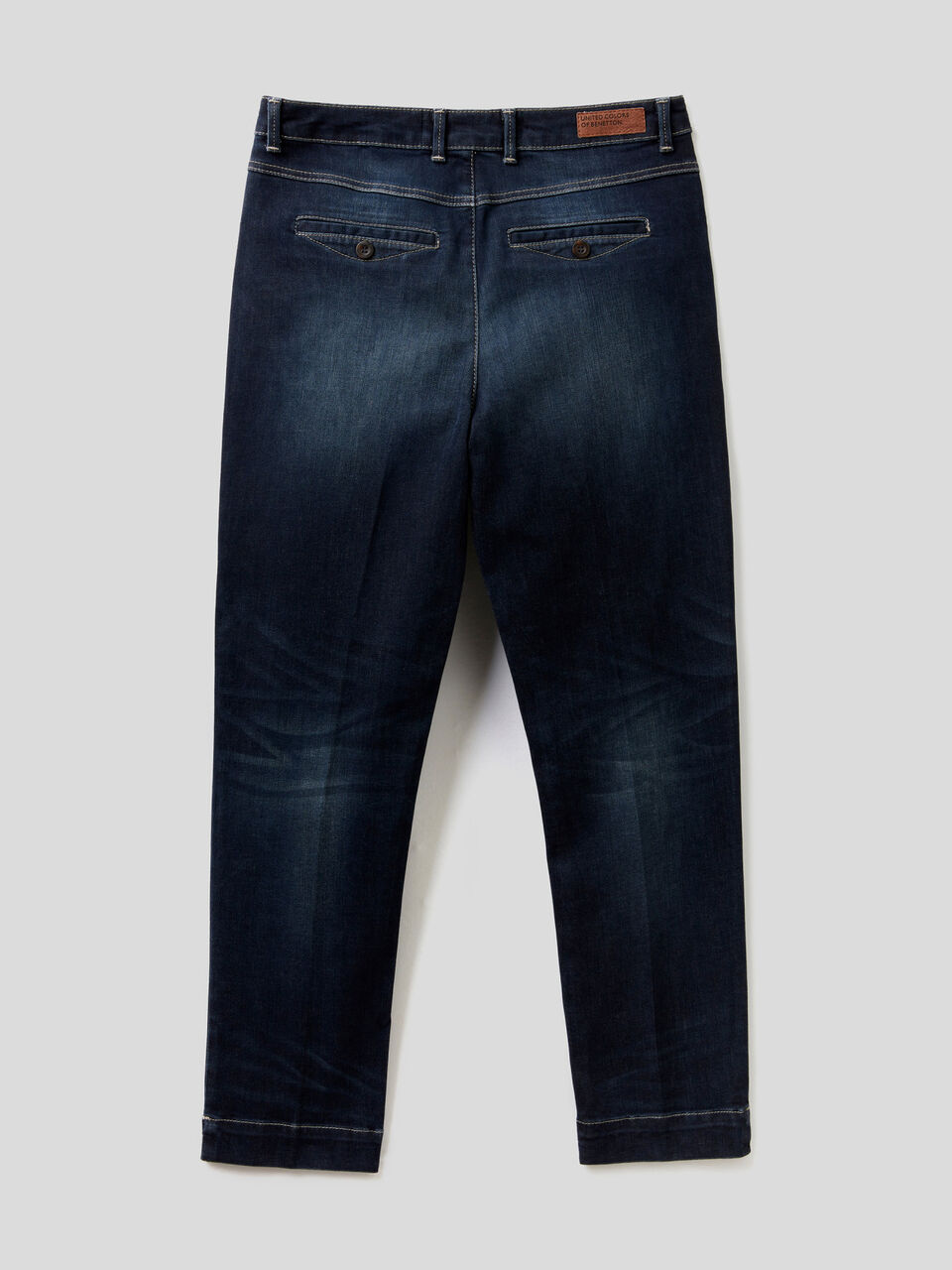 Slim fit denim chinos image number 2