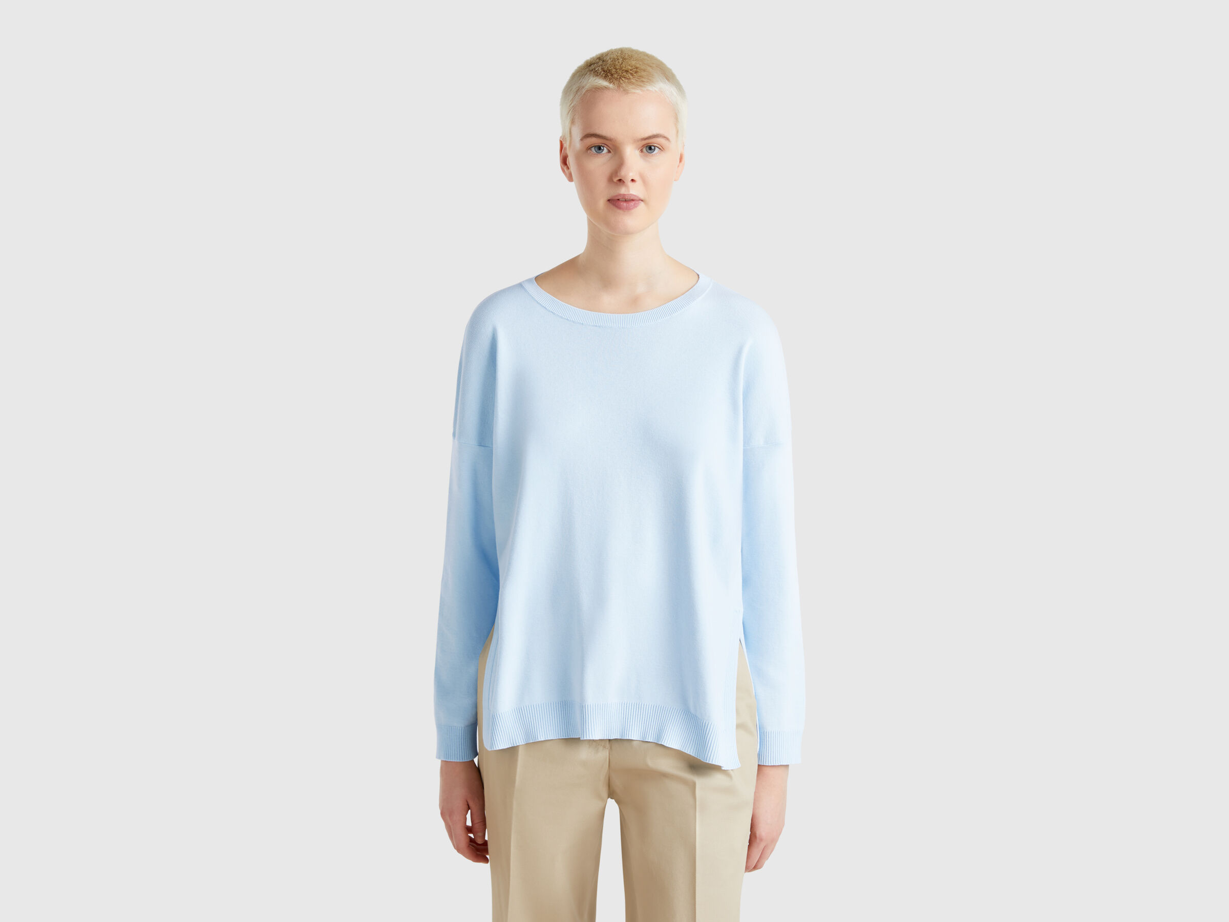 BOAT-NECK SWEAT.L/S Women image number 0