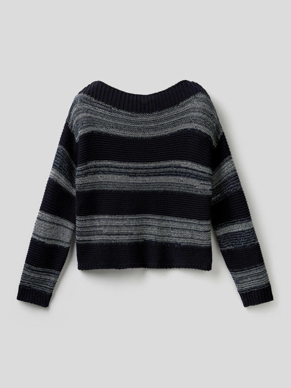 Striped sweater with sequins image number 1