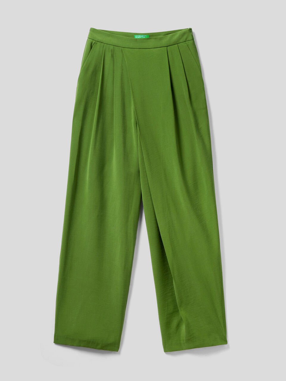 High-waisted trousers with pleats image number 1