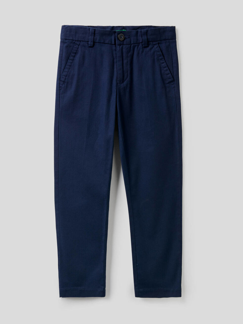 Slim fit trousers in stretch cotton image number 1