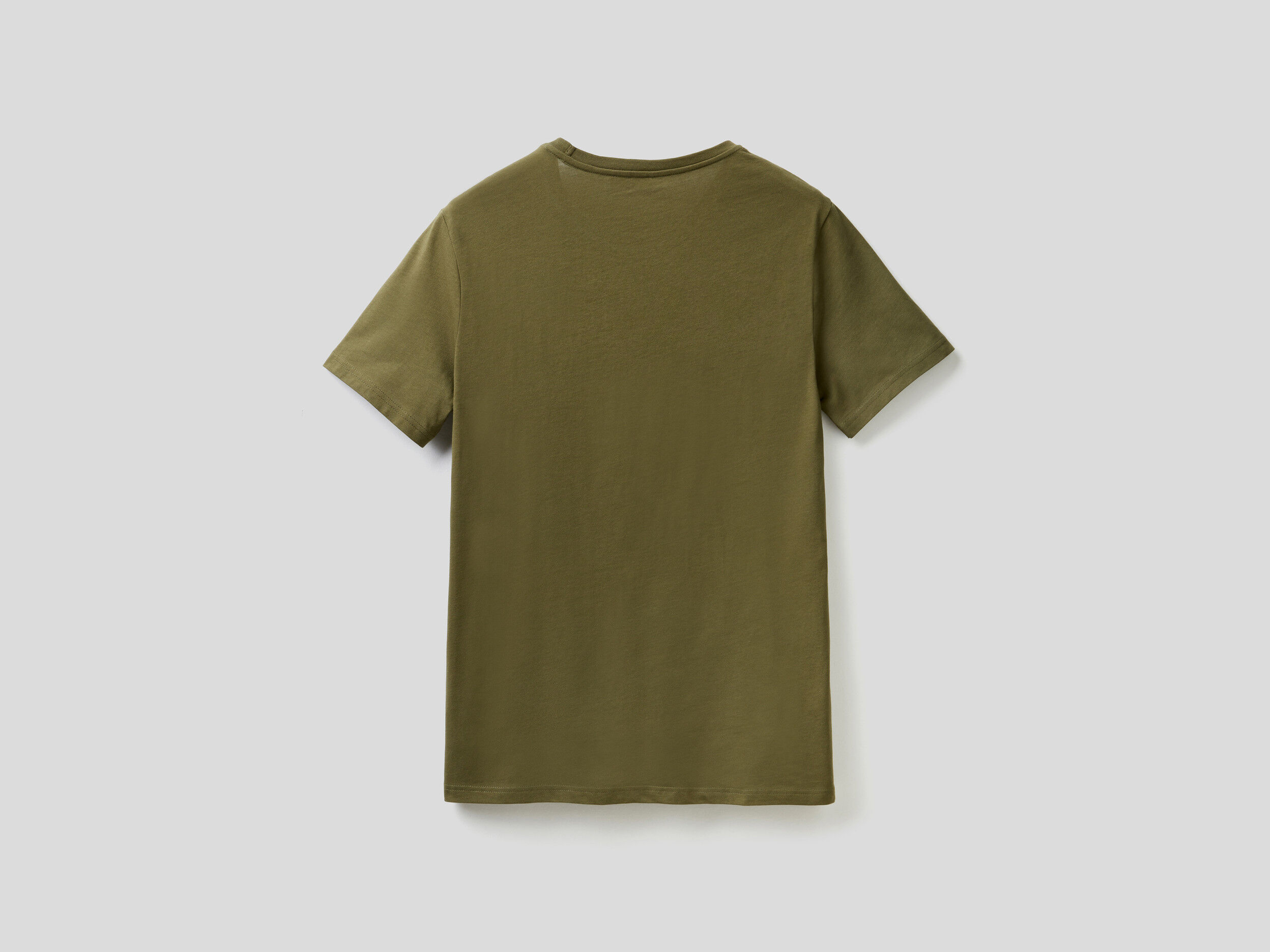 green t shirt front and back