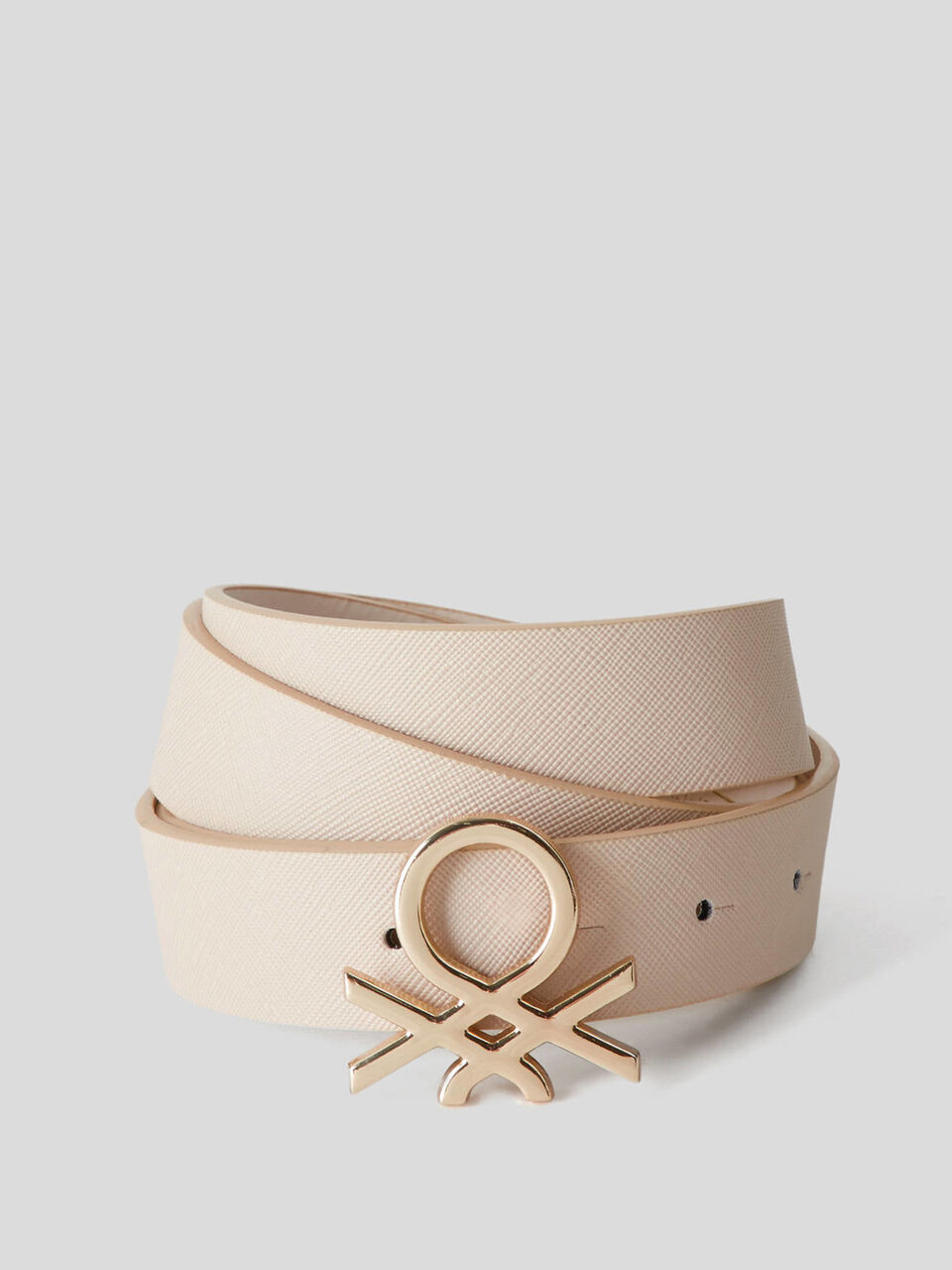Belt with metal logo image number 1