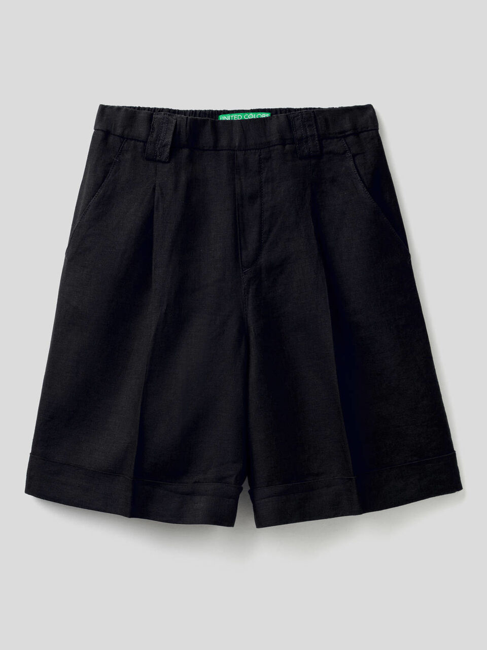 Bermudas in 100% linen image number 1