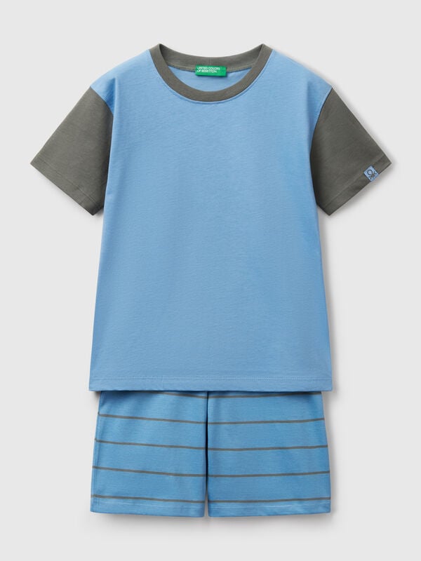 Short pyjamas in pure cotton Junior Boy