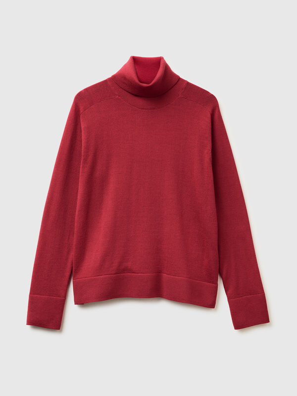 Turtleneck in pure Merino wool Women