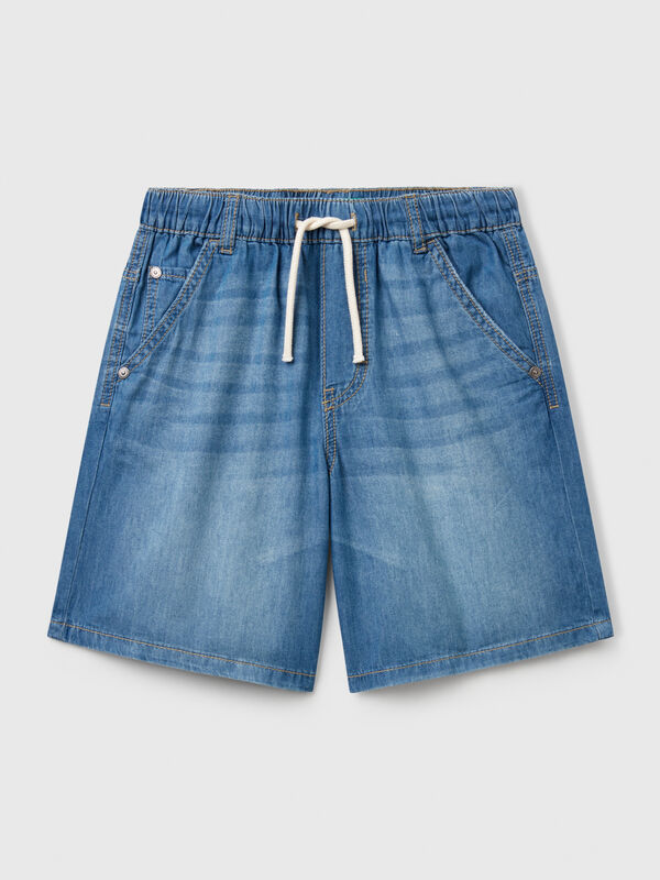 Bermudas in chambray Junior Boy