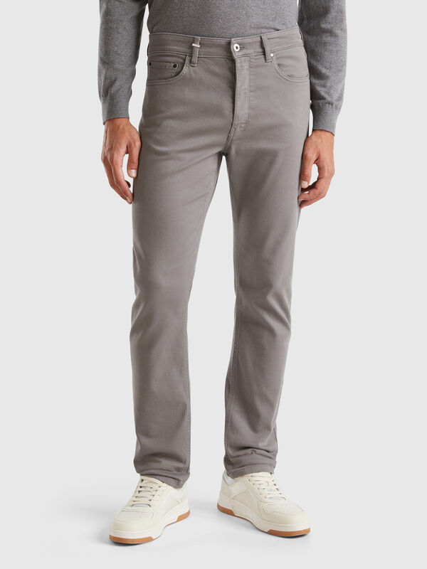 Five pocket slim fit trousers Men