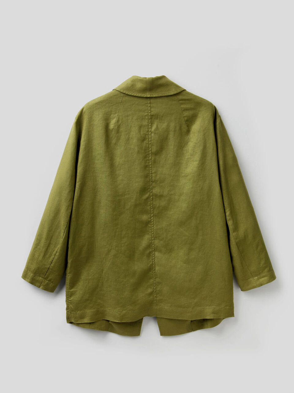 Linen blazer with 3/4 sleeves image number 2