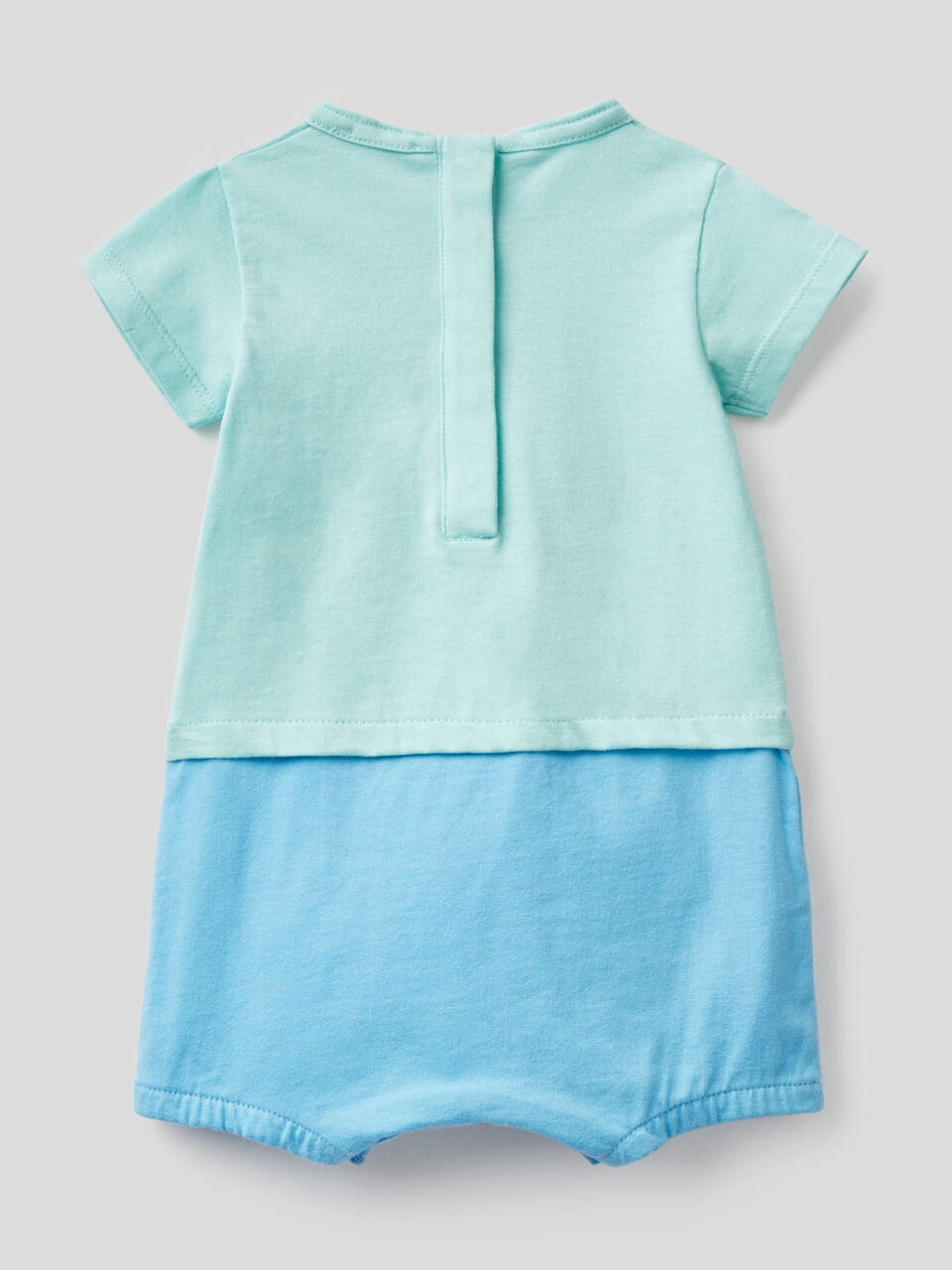 Short romper in organic cotton image number 2