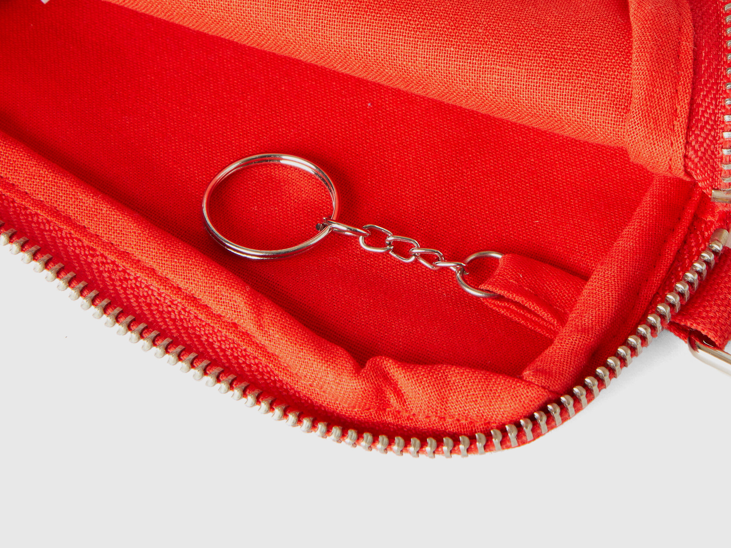 Red keychain and coin purse image number 2