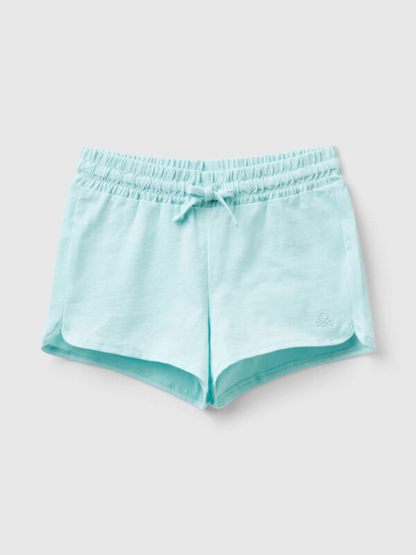 Shorts with drawstring in organic cotton Junior Girl
