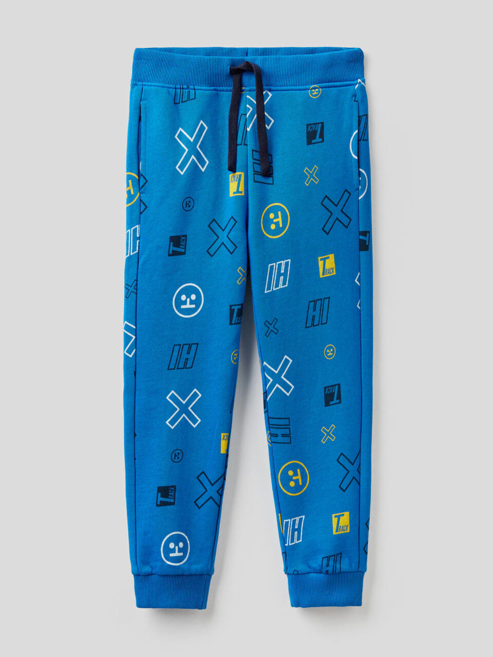 Pattern print sweatpants image number 1