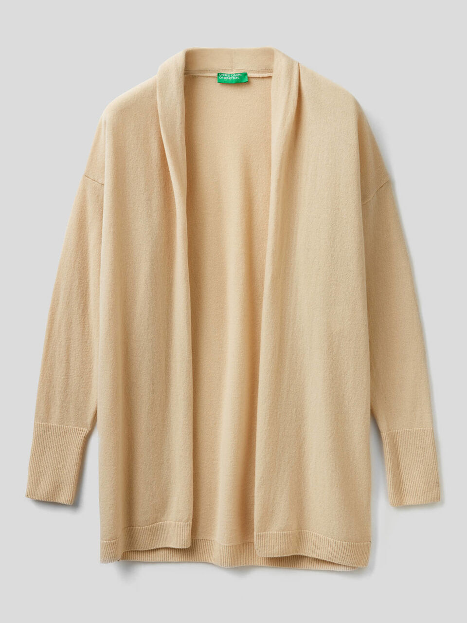 Long cardigan with shawl collar image number 1