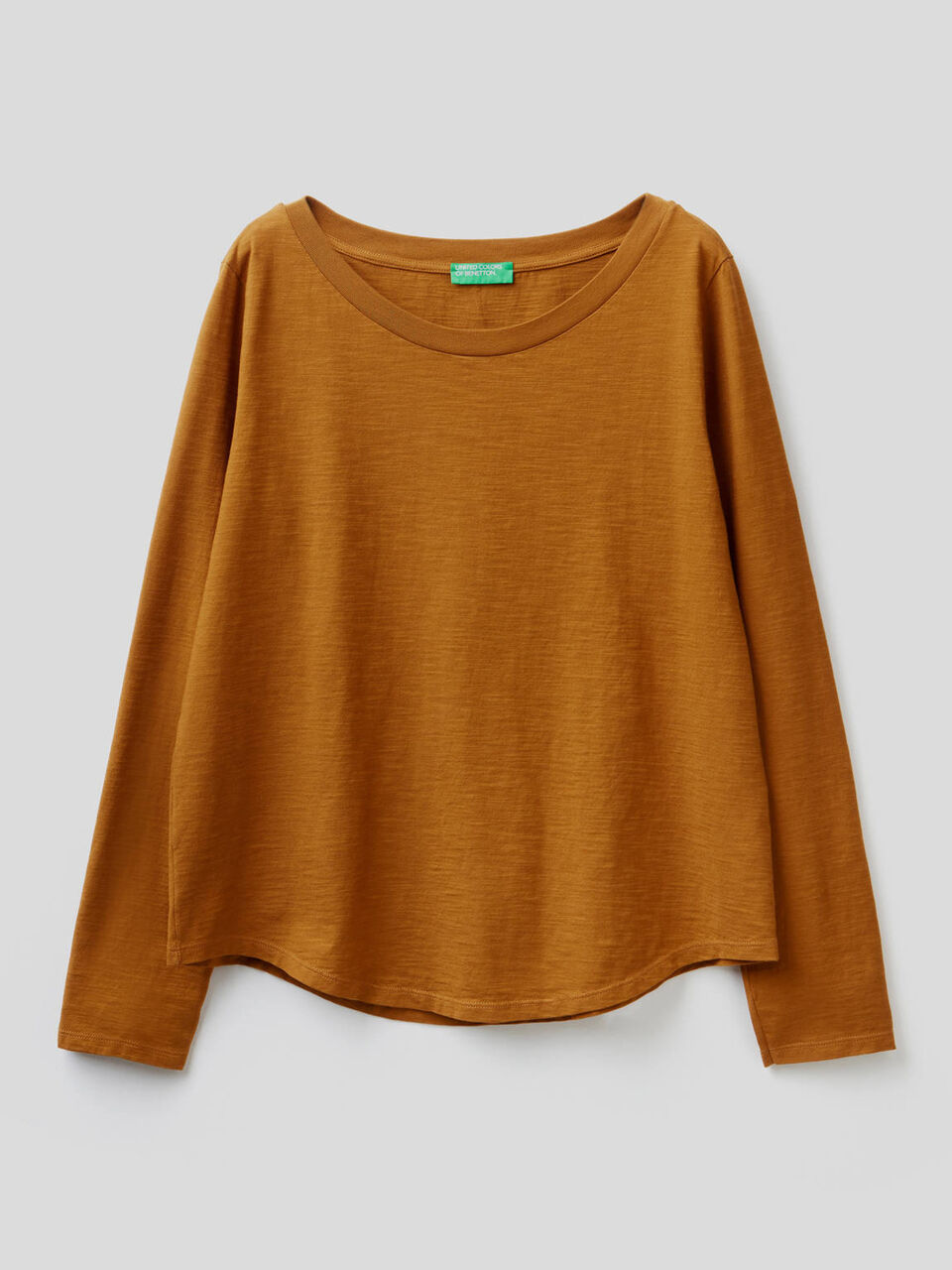 Long sleeve pure cotton t-shirt image number 1