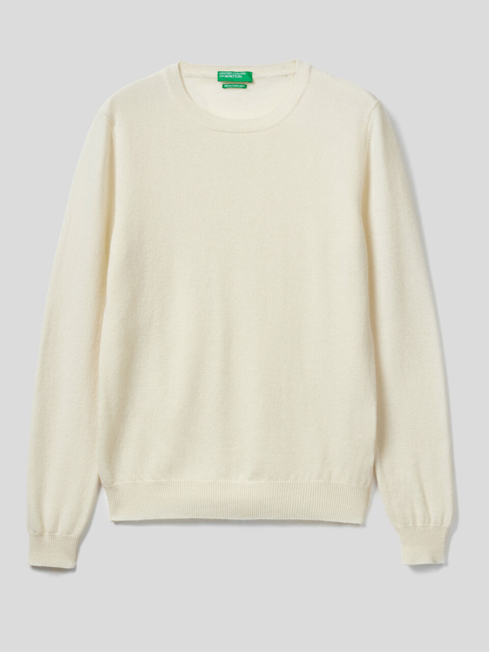 Crew neck sweater in pure virgin wool image number 1