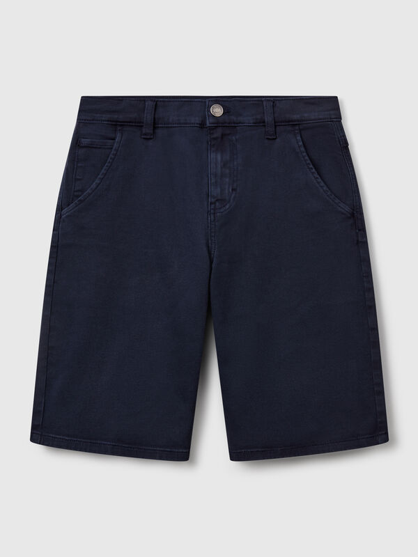 Regular fit denim-look bermudas Junior Boy