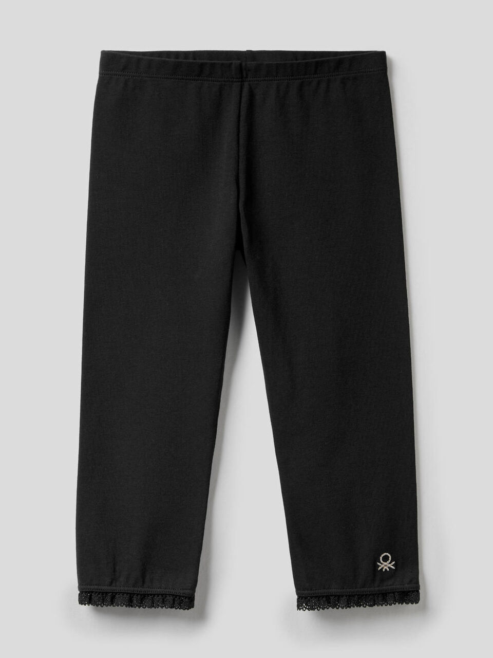 3/4 leggings in stretch cotton image number 1