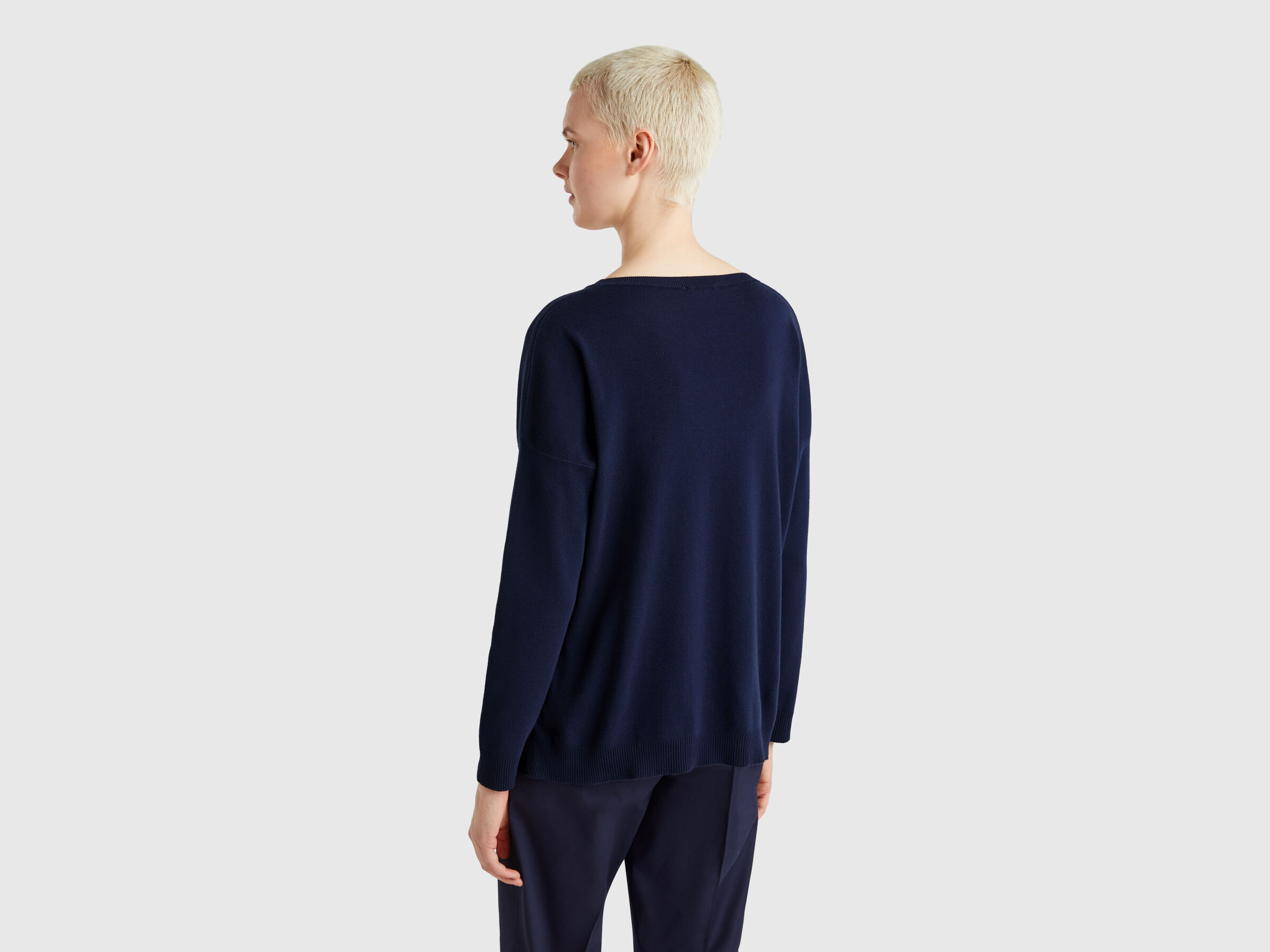 BOAT-NECK SWEAT.L/S Women image number 1