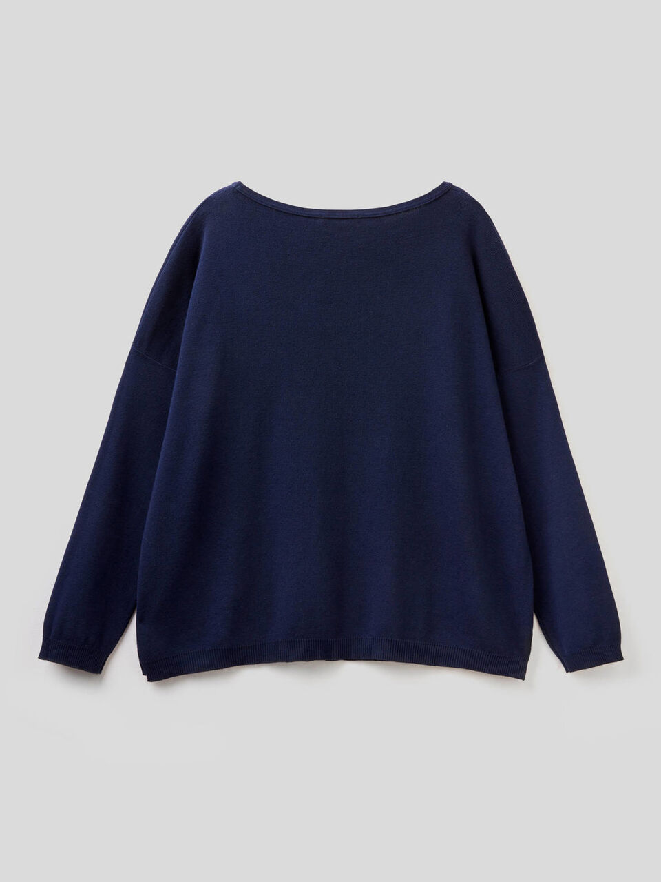 Cotton sweater with round neck image number 2