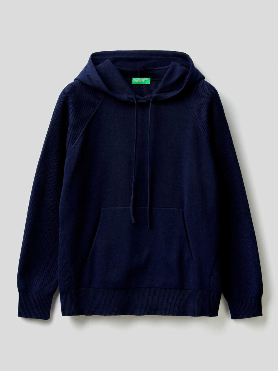 Sweater hood in cotton tricot image number 1