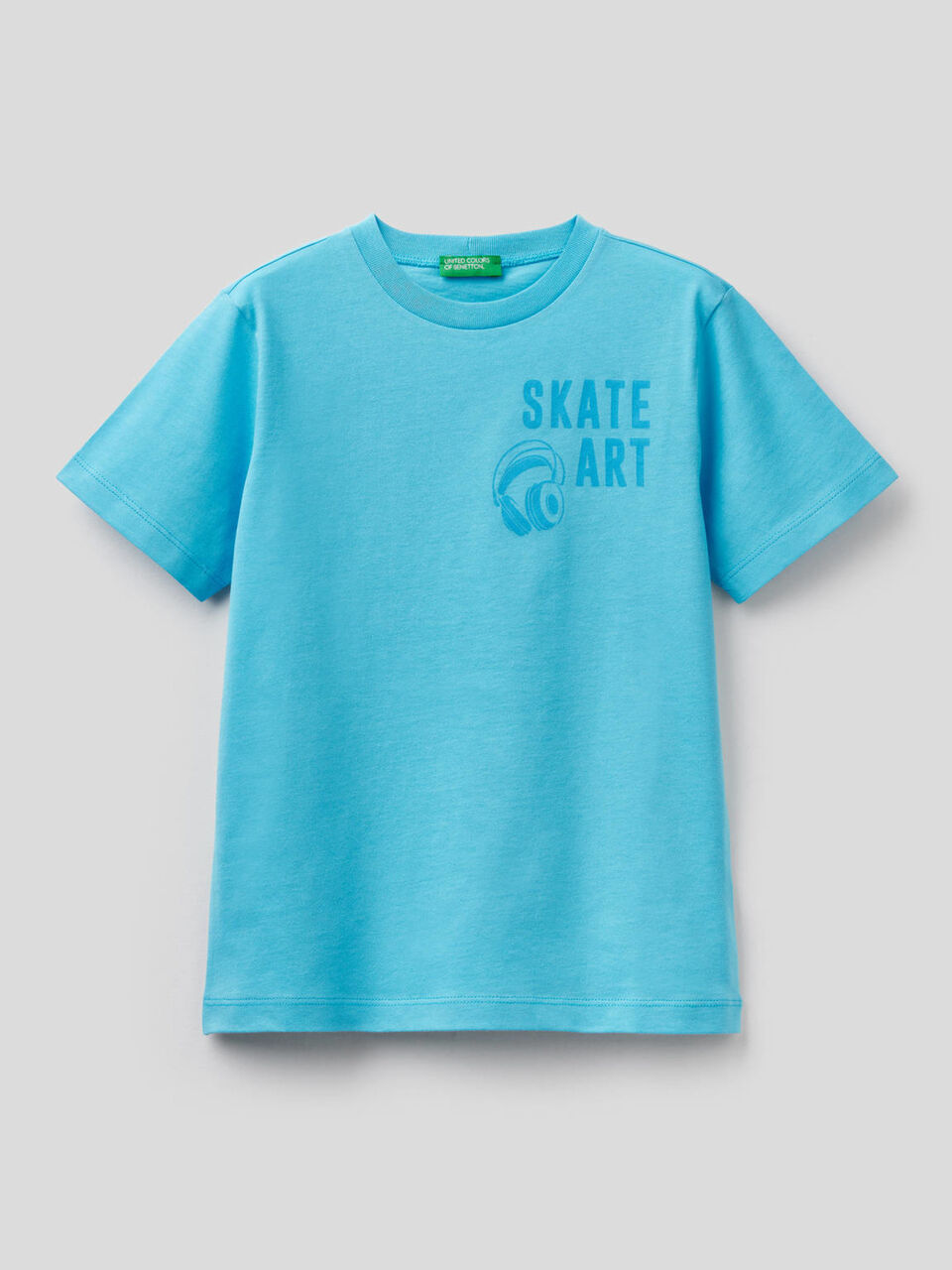 Pure cotton t-shirt with print image number 1