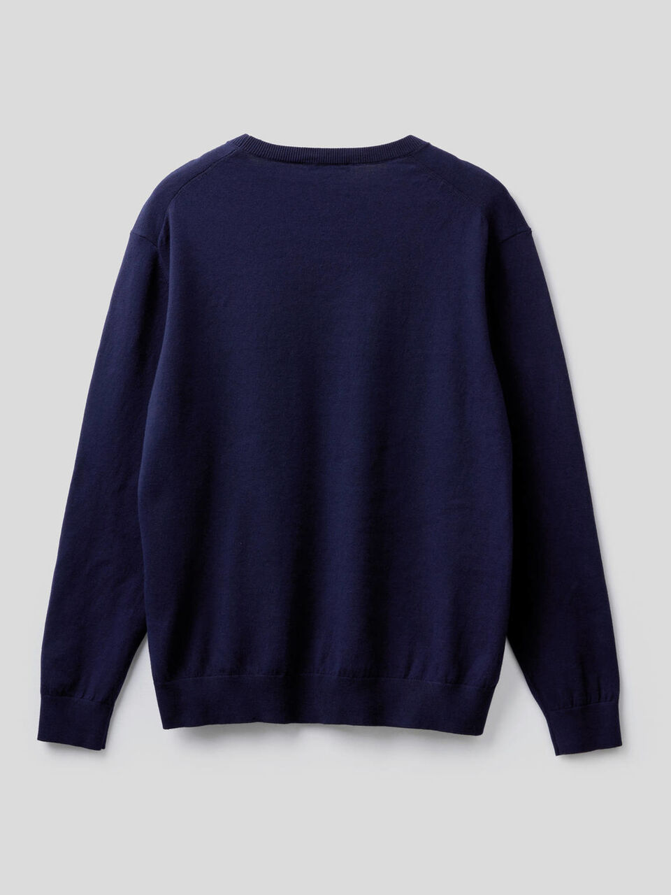 Crew neck sweater in cotton blend image number 2