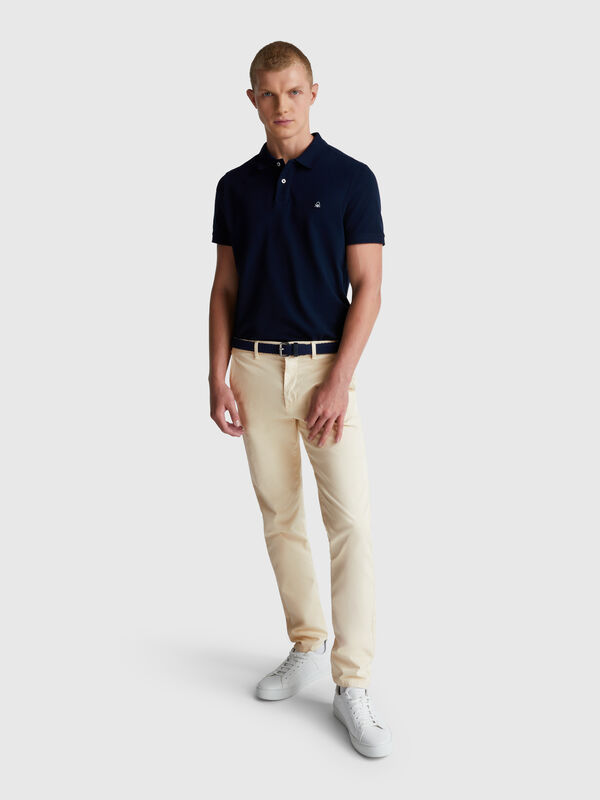 Slim fit cotton chinos Slim fit cotton chinos Men