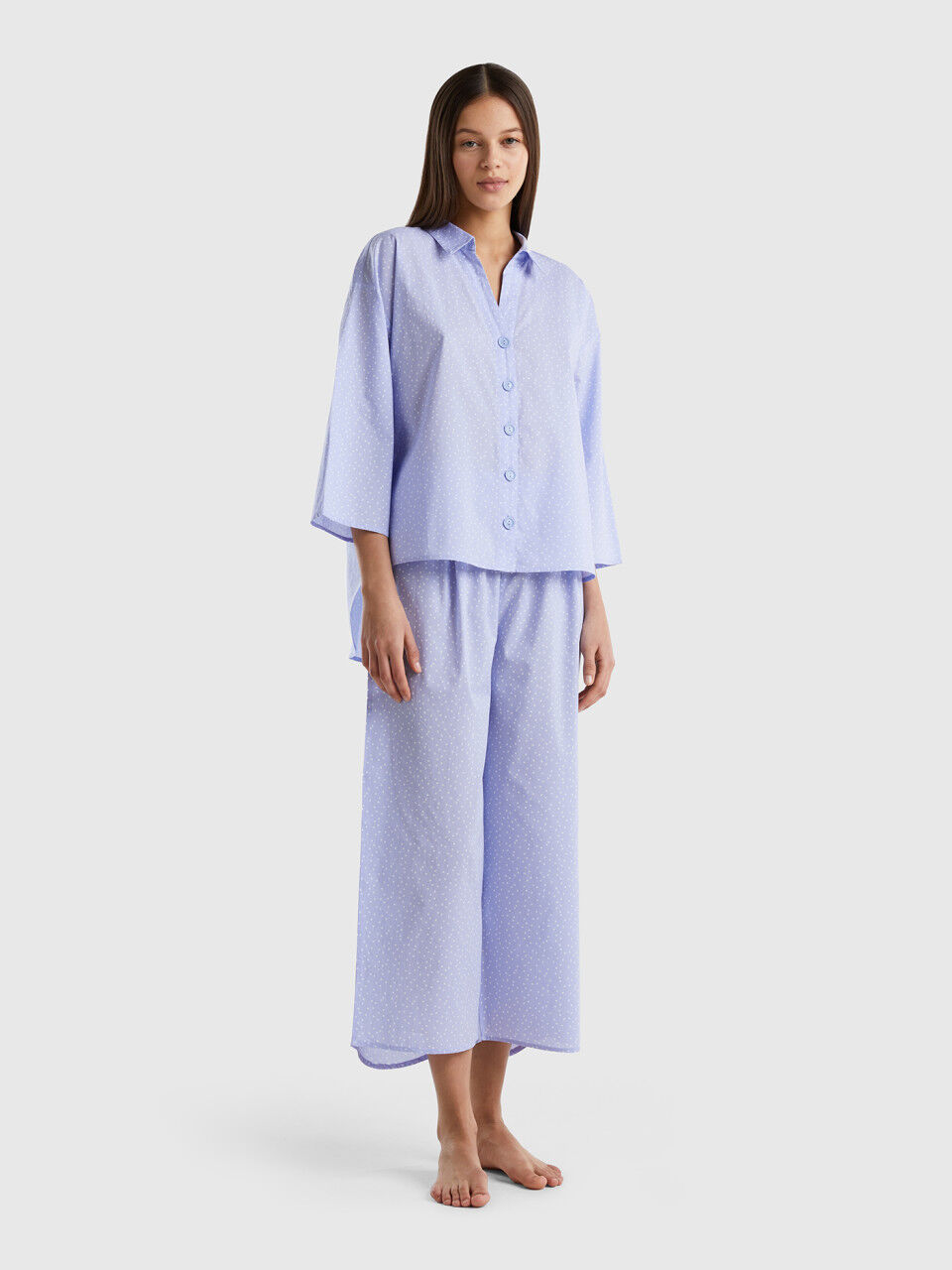 Polka dot pyjamas in cotton