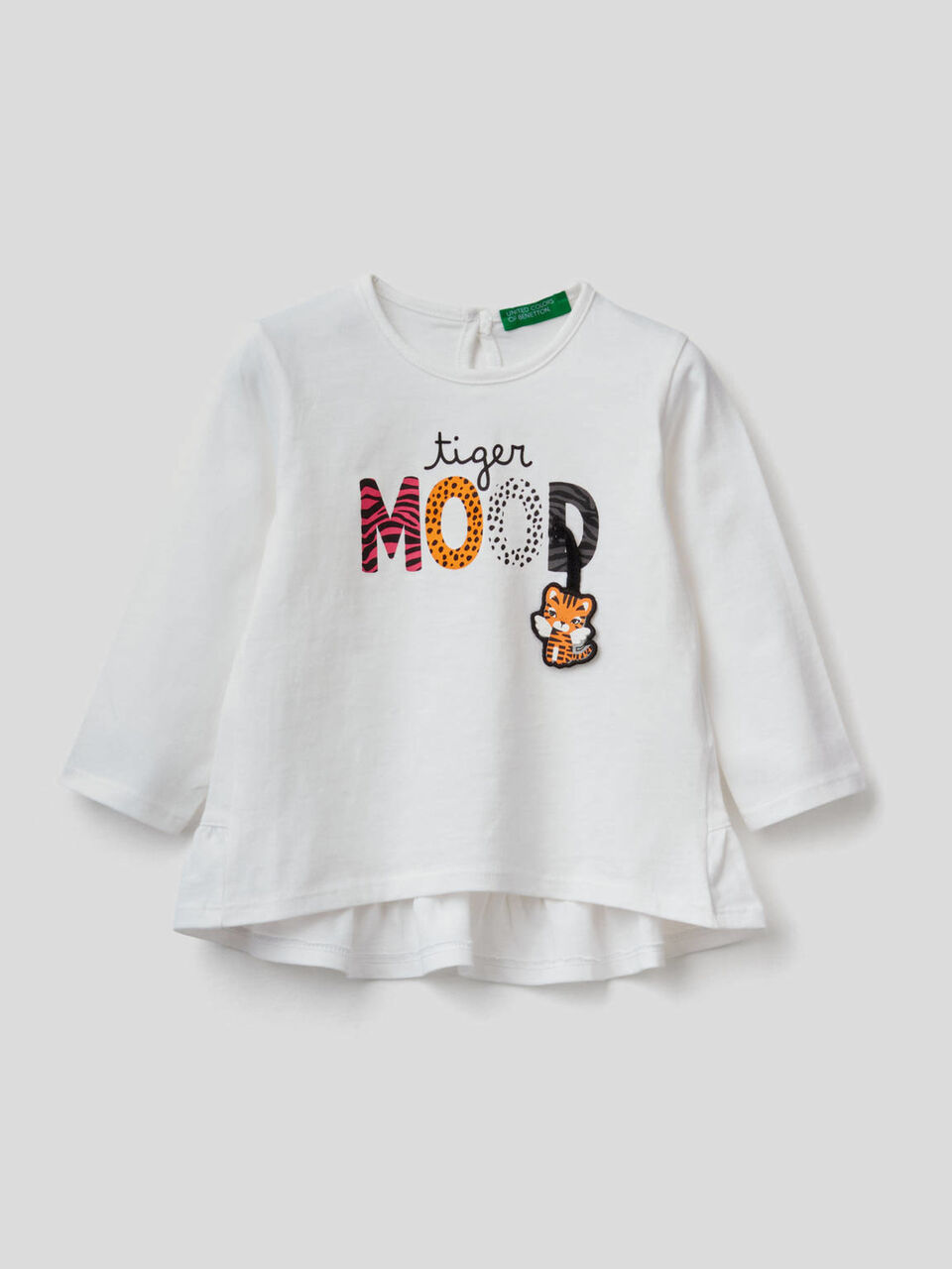 Long sleeve t-shirt with frill image number 1
