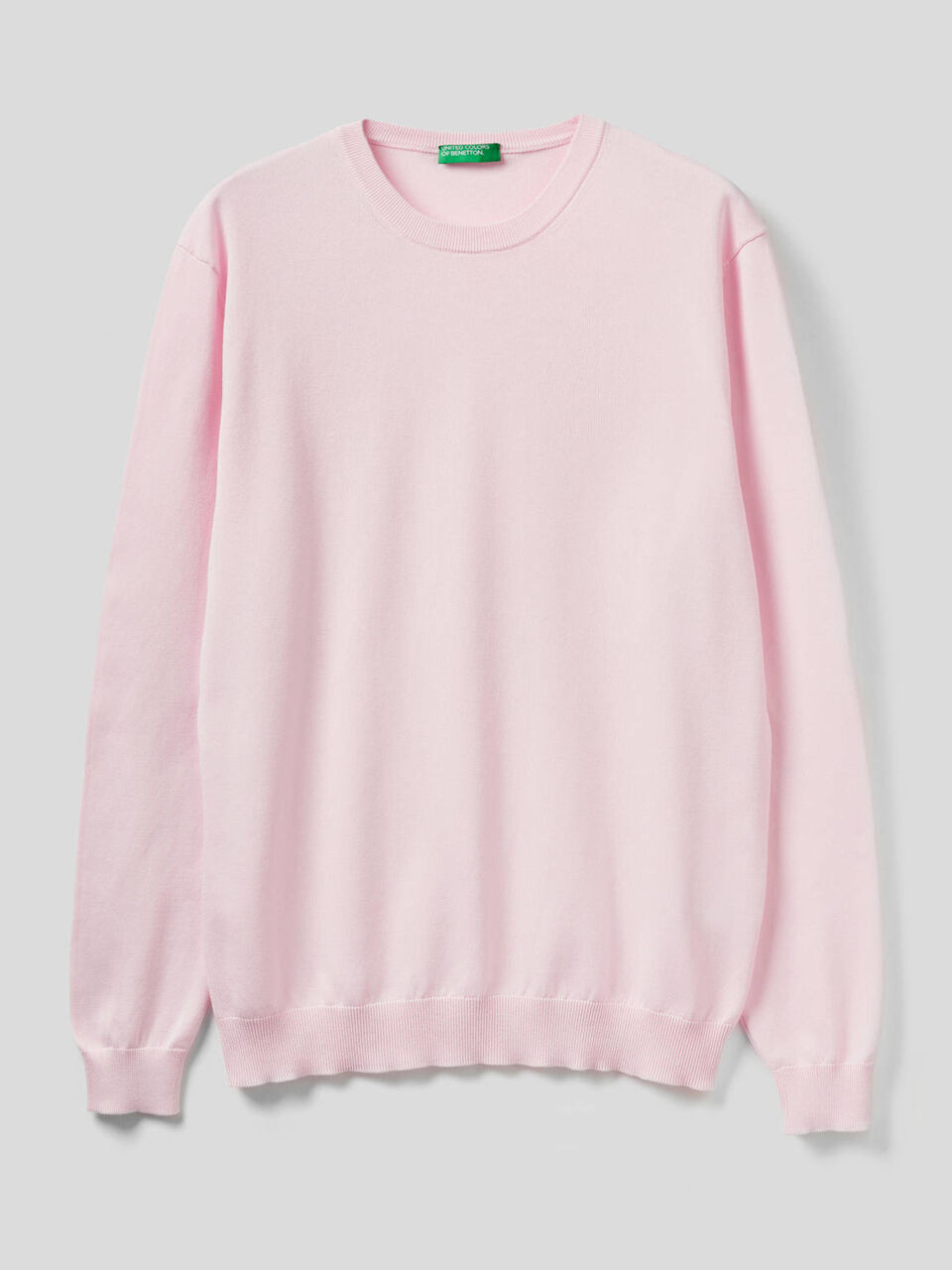 100% cotton crew neck sweater image number 1