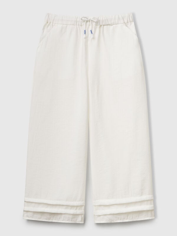Trousers in viscose blend Junior Girl