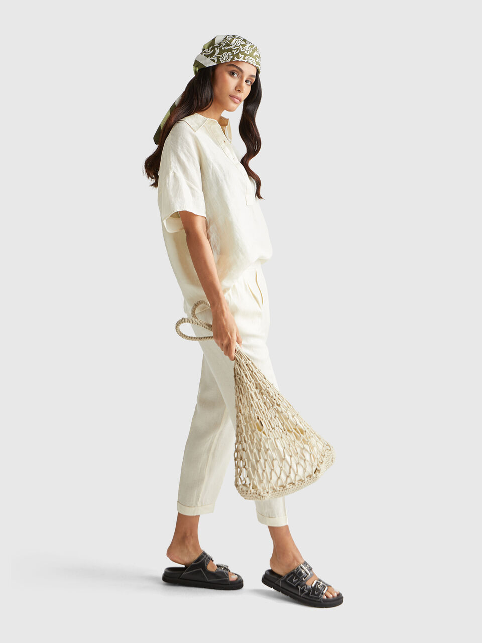 SQUARE SCARF Women image number null