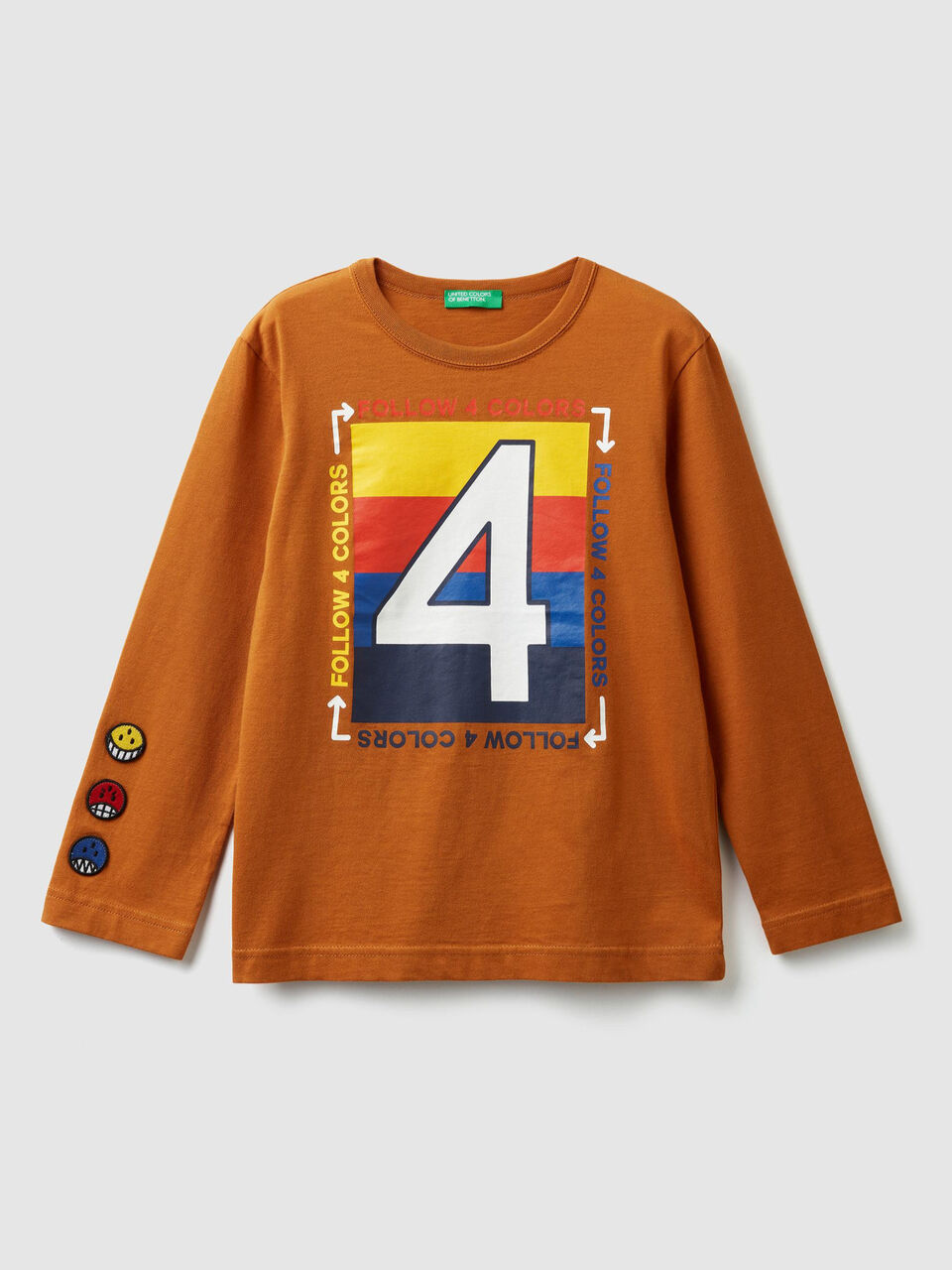 T-shirt with print and patches image number 1