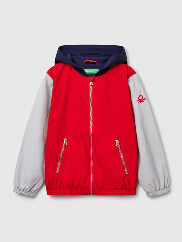 Nylon jacket with hood Junior Boy